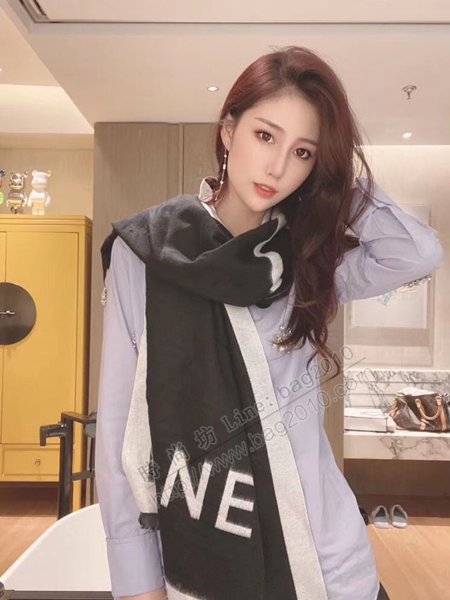 CHANEL圍巾 香奈兒加厚款羊絨圍巾 CHANEL秋冬款女加厚大披肩  llwj6950